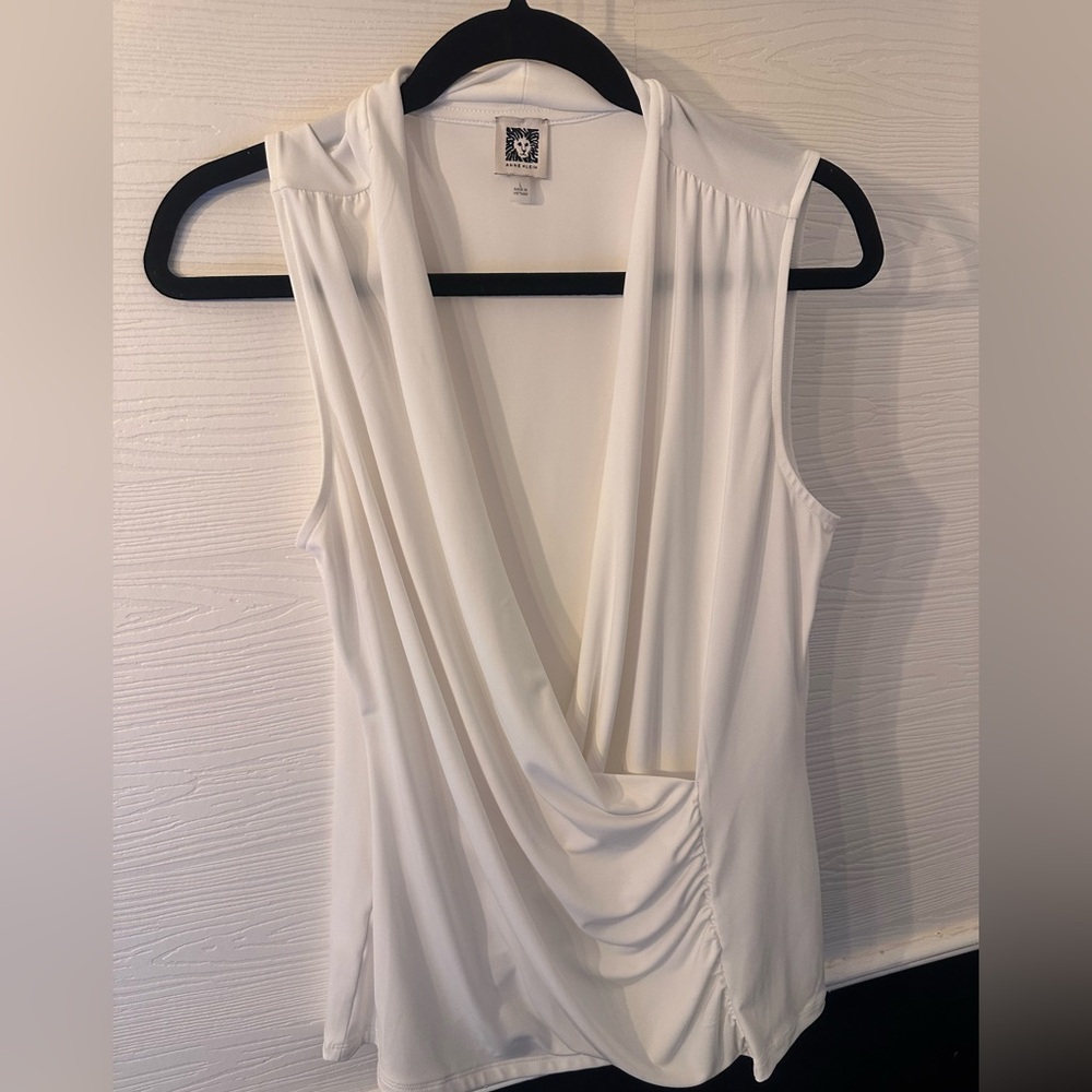 Chic Anne Klein Cream Blouse
